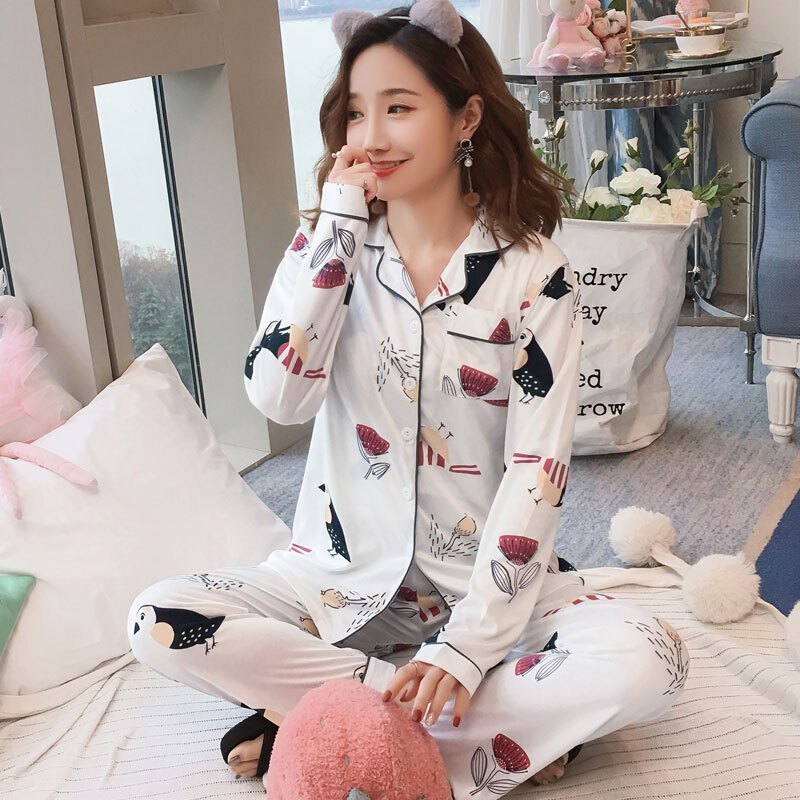 迪鲁奥（DILUAO)2019春款新款孕妇月子服双长开胸日韩卫衣T恤女装睡衣产妇哺乳衣C47-28 109 默认颜色 XXXL