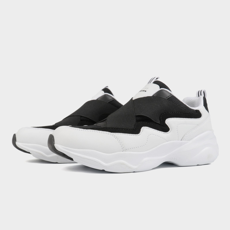 Skechers 斯凯奇 女鞋 D’LITES低帮休闲鞋88888319/BKW 88888319_BKW 37