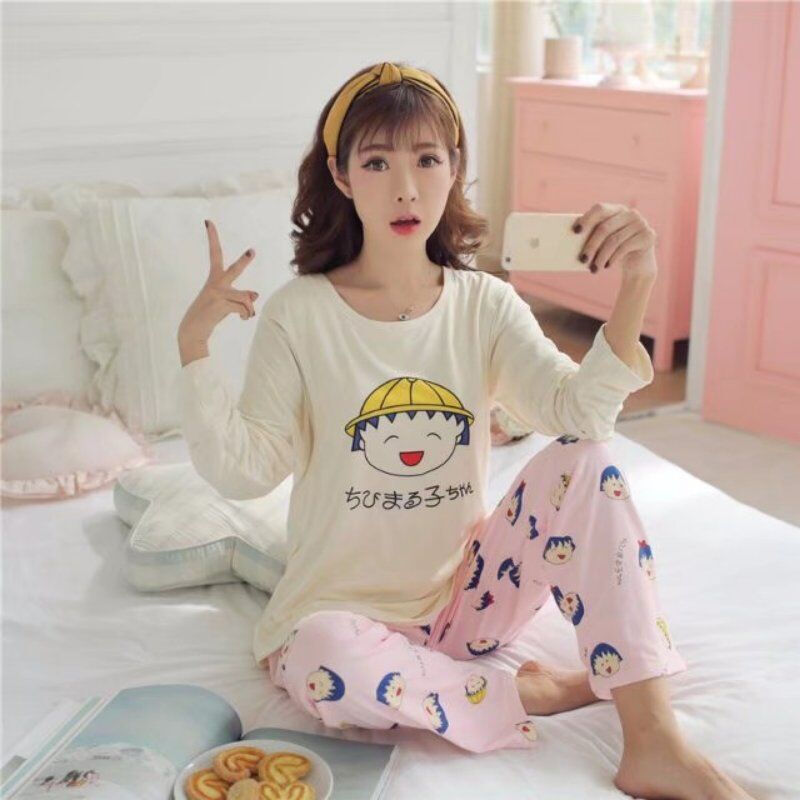 迪鲁奥（DILUAO)大码月子服孕妇睡衣棉布200斤加肥加大春秋季产后哺乳期夏天薄款 粉裤戴帽小丸子 XXL