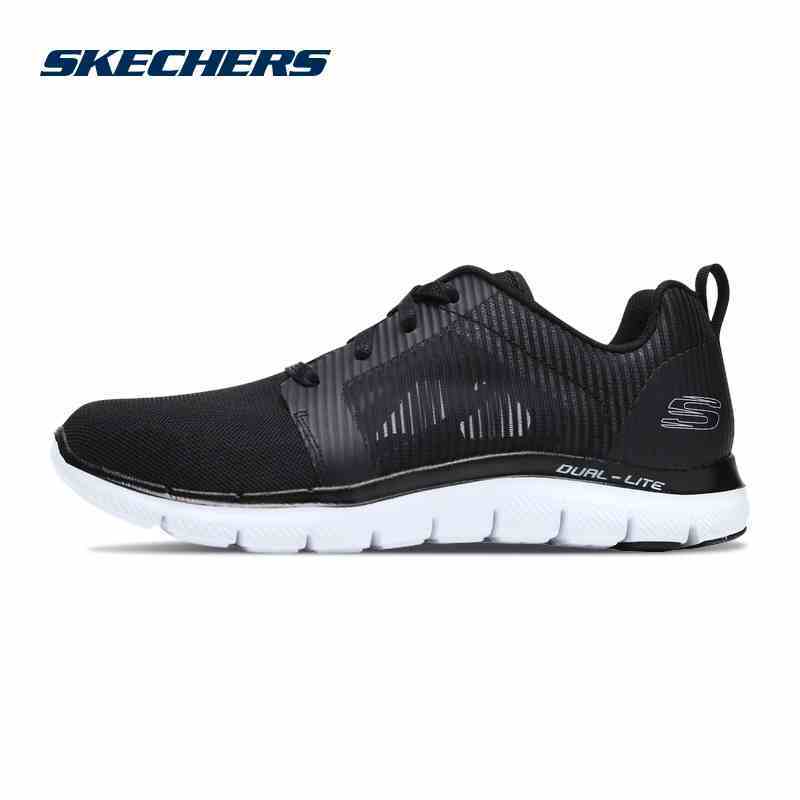 Skechers斯凯奇 女运动休闲鞋 12911 BKW-黑色/白色 5/35