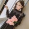 小样传奇 蕾丝连衣裙chic早秋装女2019新款韩版中长款长袖女装冬季打底裙子 杏色（加绒） S
