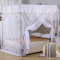 企购优品蚊帐加密带花款 带架子 1.8米 白色 1.8m 白色