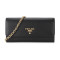 Prada/普拉达女士牛皮钱包单肩包1DH002QWA_1 F0002-黑色