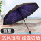 小黑伞太阳伞女防晒遮阳伞防紫外线黑胶女神折叠晴雨伞两-用 繁星