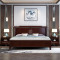 一米色彩 新中式实木床双人床高箱储物床1.8米 1.5m中国风别墅轻奢现代婚床 卧室家具 1.5米标准床+床垫+1床头柜