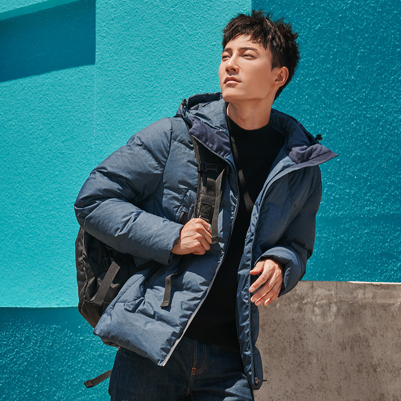 （OUTDOORPRODUCTS）运动户外秋冬男式羽绒服连帽羽绒外套OFYR194100 3XL OFYR1941007-4/黑色（男）