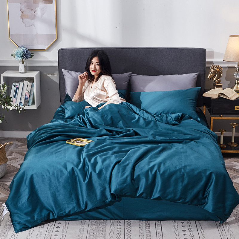 唛乐斯Mallas 纯色简约高支全棉桑蚕丝榨蚕丝被 蚕丝夏被蚕丝冬被标准2米加大2.2米被芯 2.2*2.4m6.5斤 墨绿色（80%木棉20%蚕丝）