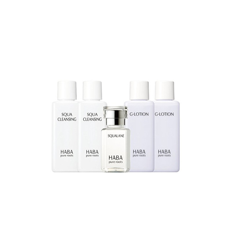 HABA哈芭旅行限定套装（卸妆20ml+G露20mlX2+鲨烷油15ml）