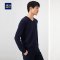 HLA海澜之家简约净色套头衫2019冬季时尚休闲羊绒衫男 HNZRJ4R016A 藏青18 180/96A/XL