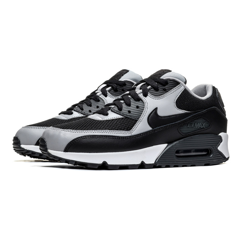 【自营】NIKE男鞋休闲鞋AIR MAX 90经典气垫缓震跑步运动鞋537384 537384-053黑+狼灰+煤黑+白色 41码