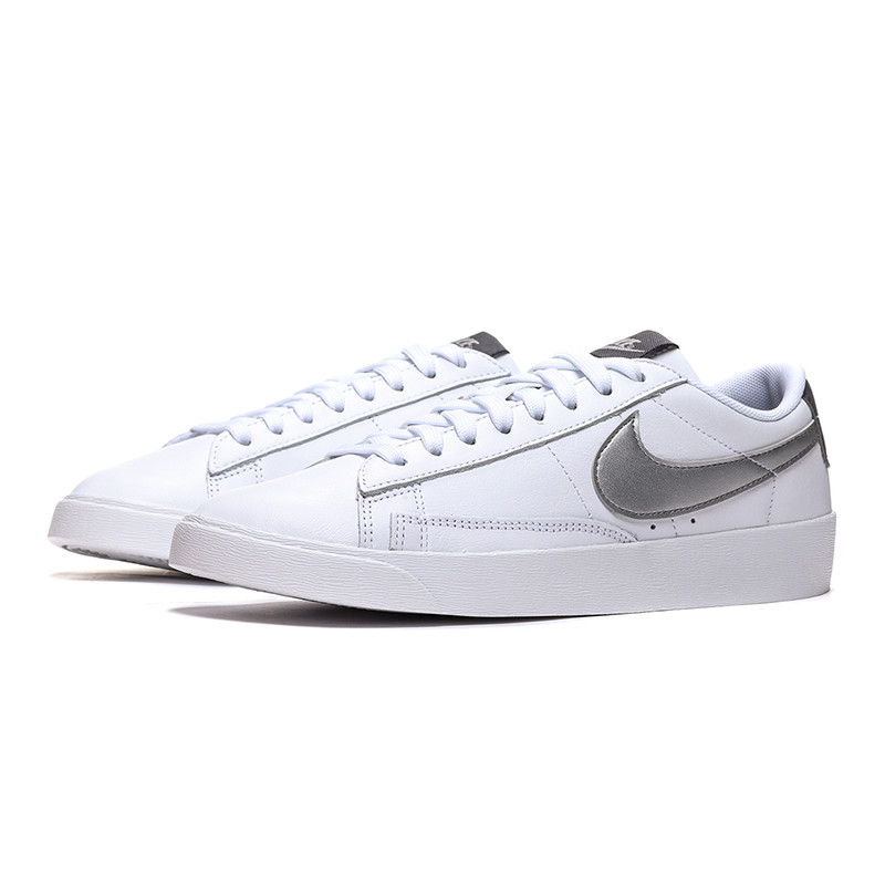 【自营】NIKE女鞋板鞋Blazer开拓者小白鞋低帮休闲运动鞋AV9370 AV9370-106白色+金属银+暗灰 37.5码