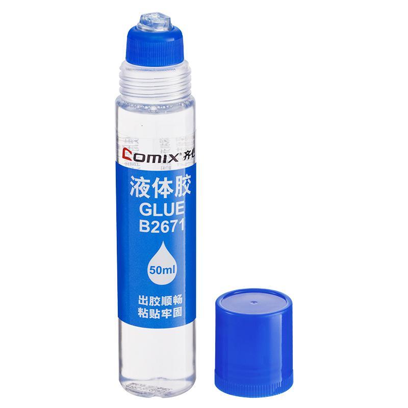 齐心 B2671 胶水（50ml）办公液体学生透明强力胶水财务用品中号液体胶（一瓶装）
