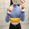 朗妮姿(LANGNIZI) 2020新款韩版毛衣女春秋装衣服宽松高领针织打底衫 A958# XL【建议120-135斤】 黄色【常规】