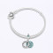 PANDORA潘多拉 绿色耀目四叶草 925银串饰手链 16cm