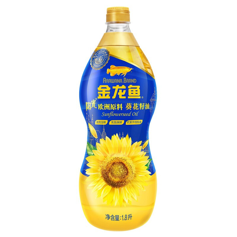 金龙鱼食用油阳光葵花籽油1.8L
