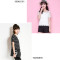 拉贝缇夏季新款T恤时尚休闲V领吊带短袖圆领T恤两件套女60005014 白色5 L建议(115斤-130斤)