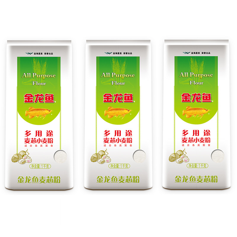 金龙鱼多用途麦芯小麦粉 1KG*3（新老包装交替）
