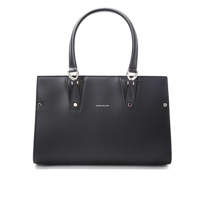 LONGCHAMP/珑骧 女包PARIS PREMIER小牛皮手拎包 1320 黑色