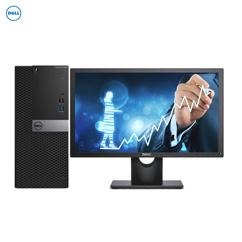 戴尔(DELL)Optiplex3050MT台式电脑 23.8寸显示器（ i5-7500 4G 1T+128G 集显）
