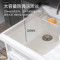 HOROW希箭太空铝洗衣机柜白色 赠送配件【预售3月10号发货】 1.05m平行左盆