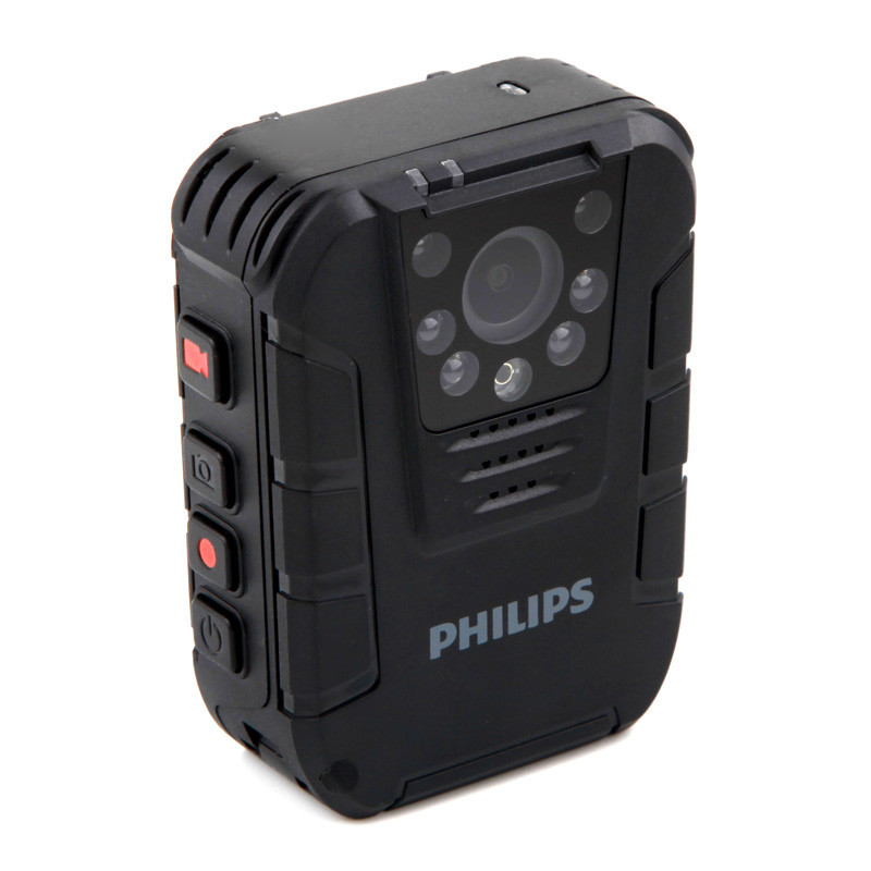 飞利浦(Philips)VTR8100 执法记录仪 1080P高清红外夜视摄像机黑色 黑色