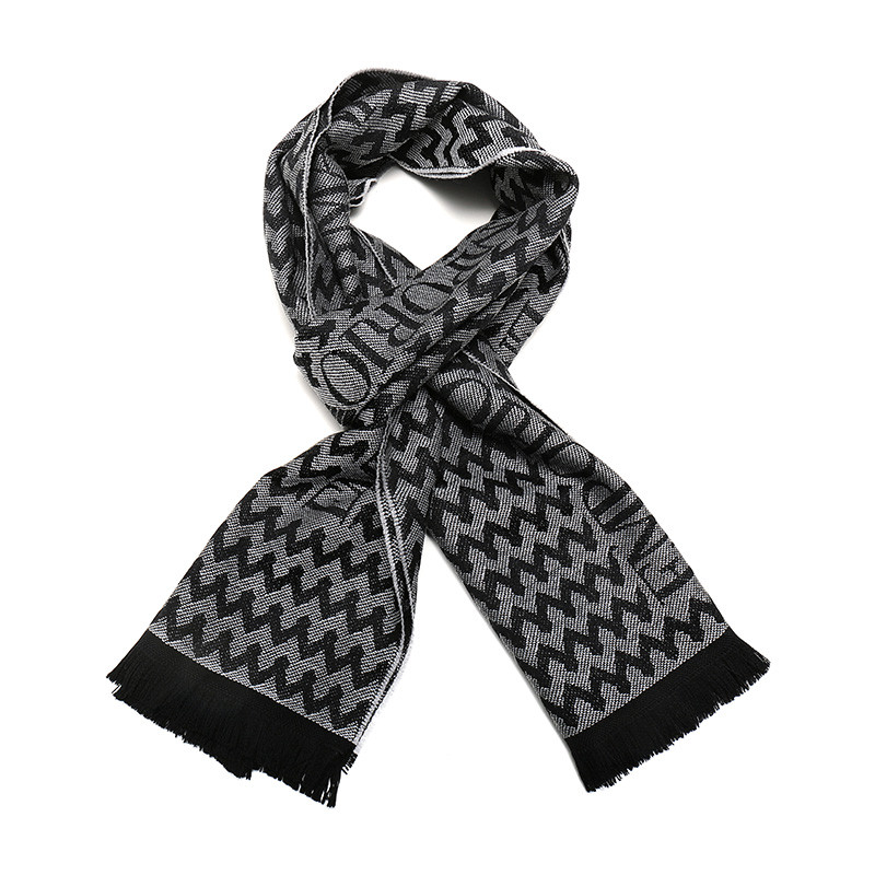 EMPORIO ARMANI 阿玛尼 男士围巾 625064 9A390 00041-灰色提花