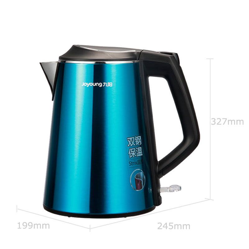 九阳（Joyoung）电水壶JYK-15F06电热水壶开水煲食品级304不锈钢1.5L