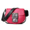 FURLA/芙拉 女士HASHTAG蛇纹盖扣撞色斜挎马鞍包 BLC8 宝石红