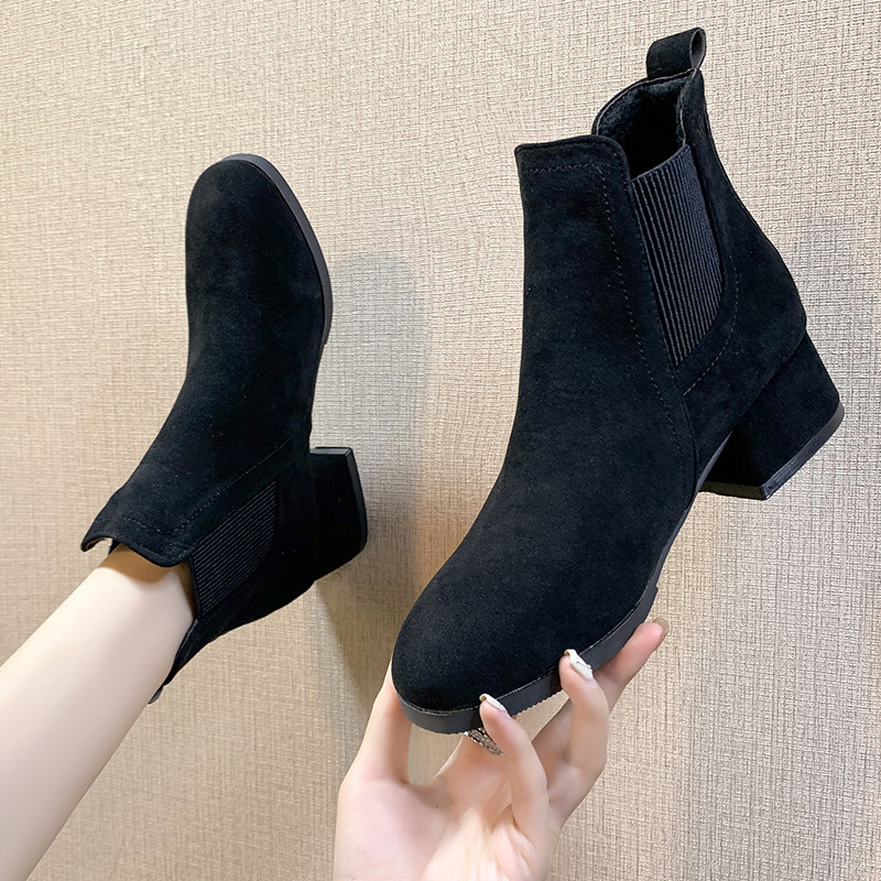 小白鞋女2019冬季新品韩版百搭鞋子潮鞋女鞋秋鞋学生板鞋网红冬季加绒保暖秋款 808-1黑色 39码