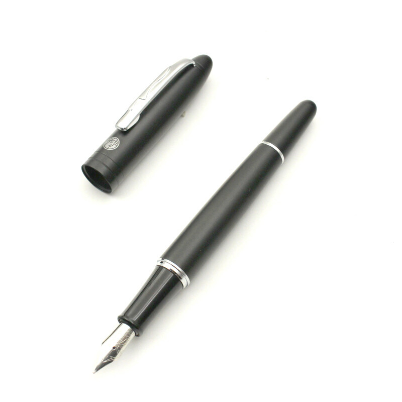 毕加索(Pimio) PS-932 传承系列0.5mm磨砂黑笔杆商务钢笔 黑色