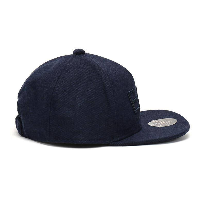 EMPORIO ARMANI EA7 阿玛尼 男款聚酯纤维帽子棒球帽 275888 9A502 02836-深蓝色LOGO图案