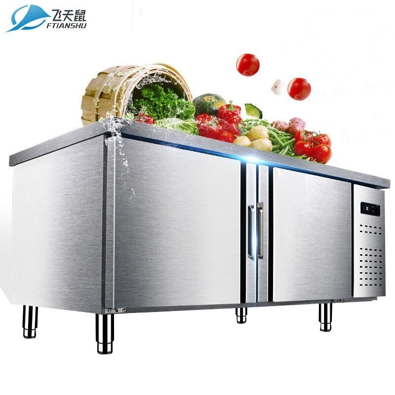 飞天鼠(FTIANSHU) 1.5米全冷冻工作台保鲜操作台 吧台冰箱商用冰柜卧式冷柜工作台冷柜平冷操作台