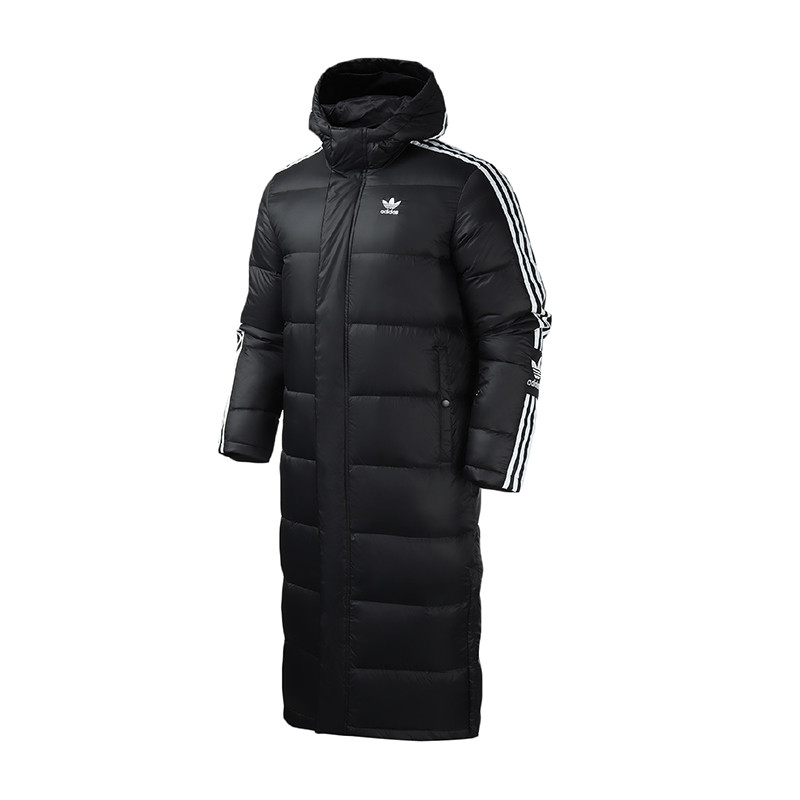【自营】adidas阿迪达斯三叶草男装运动服休闲连帽保暖羽绒服FL0007 XXL FL0007黑