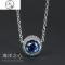 猫眼石星海之辰项链女纯银海洋之心锁骨链捕梦网银河雪花潮网红男_439 星海之辰项链