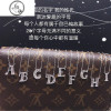 妻子旅行英文字母项链女纯银潮网红章子怡简约气质轻奢小众锁骨链 B