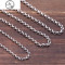 复古做旧泰银珍珠链925纯银饰品打造简约圆环男女项链百搭毛衣链_1 3.5mm粗（45厘米约8.2克）