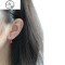 925纯银耳环红色贝珍珠耳钉女2019新款潮气质短款本命年 12mm红色贝珠银耳环一对（大号）