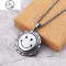 戴在脖子上的个性十二星座吊坠男士项链韩版首饰钛钢饰品。_211 米白色多钻DMS