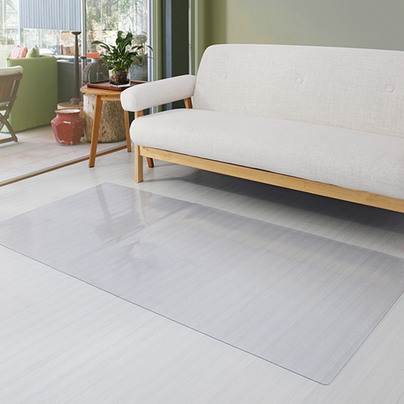 塑料地垫PVC透明垫进脚垫子客厅厨房卧室地板垫地毯防水防滑_3 90cm*150cm 磨砂1.5mm