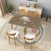 复古茶几桌布防水防烫防油现代简约软塑料玻璃PVC印花水晶板桌垫_437 70*120cm FG85-一枝独秀