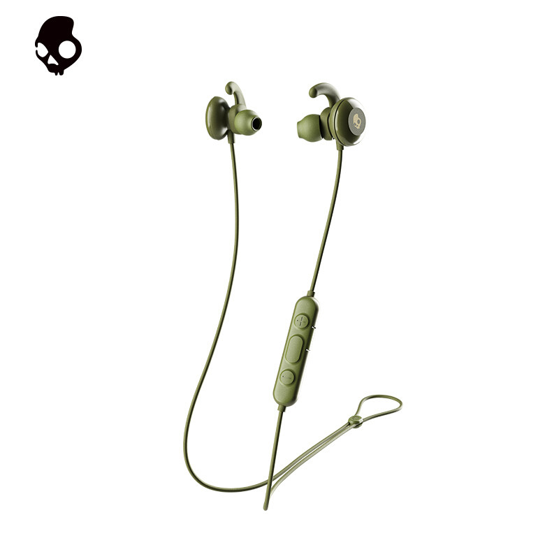 斯酷凯蒂(Skullcandy) Method active S2NCW-M687无线入耳式运动耳机 固定鱼鳍设计 绿色