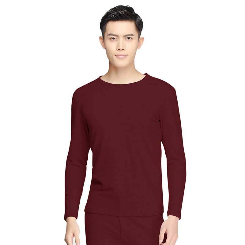 相思鸟(xiangsiniao)红豆居家服氨纶棉质弹力修身男女情侣套装 男1710-R5 170cm