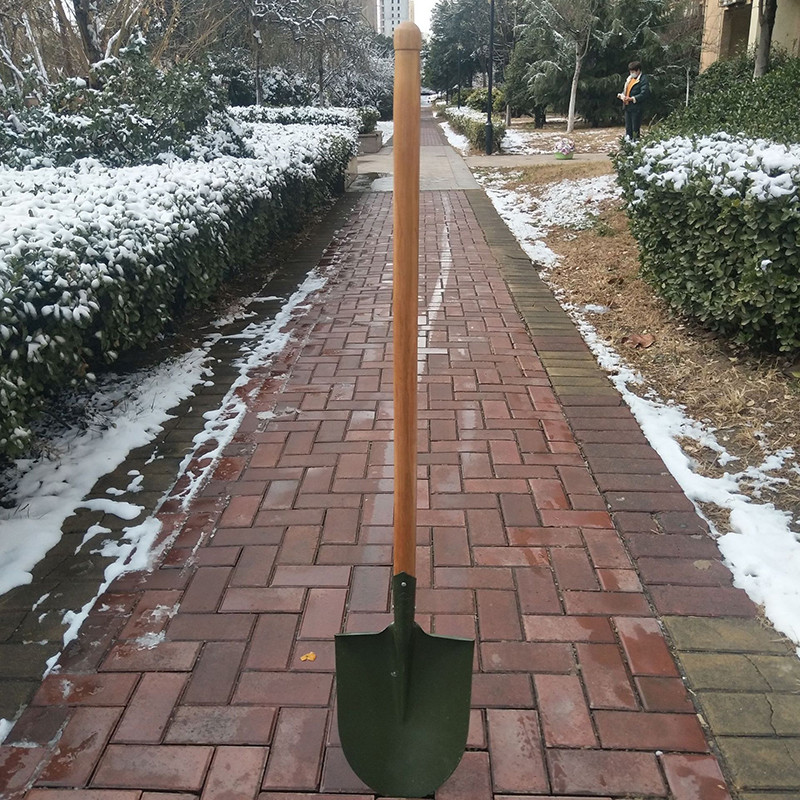 [规格: 全长120CM锹体31CM*长24cm 两个装]工兵铲大号尖锹尖头战备锹大军锹铁锹钢锹铁锨抗洪防汛地震救援工具