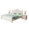 美式实木床1.8米双人主卧室床1.5m公主床白色现代简约韩式田园床_10 床+床头柜*11800mm*2000mm框架结构