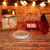 圣诞节手提小礼品平安夜平安果包装盒PVC盒子创意苹果盒糖果 中号圣诞礼物盒-小礼物（不含手提袋和拉菲草）_610