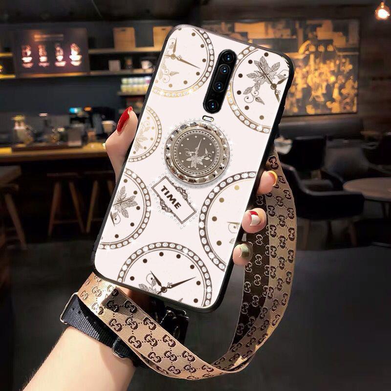 Redmi红米K30手机壳小米红米k30网红个性女款玻璃5Gg全包防摔保护_170_707 钟表潮/白【赠】啡色宽绳+指环+膜红米K30【5G】