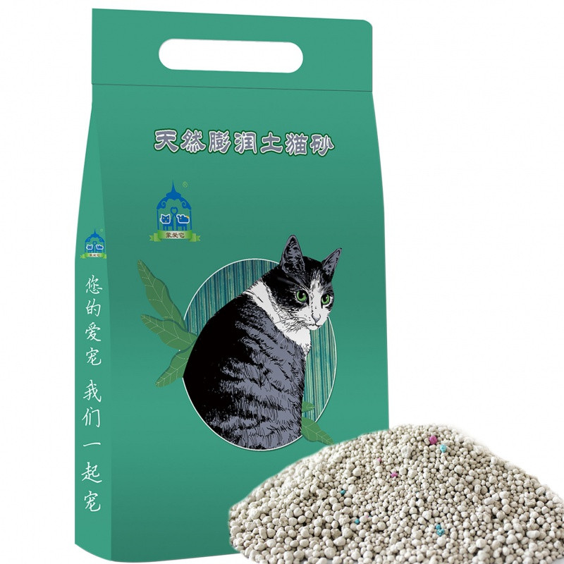 膨润土猫砂10公斤除臭结团低尘猫沙20斤10kg猫咪用品_443