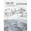 地毯卧室床边毯满铺长毛绒网红北欧客厅毛毯地垫可睡可坐_641 200x200cm【加密加厚】 咖啡色扎染