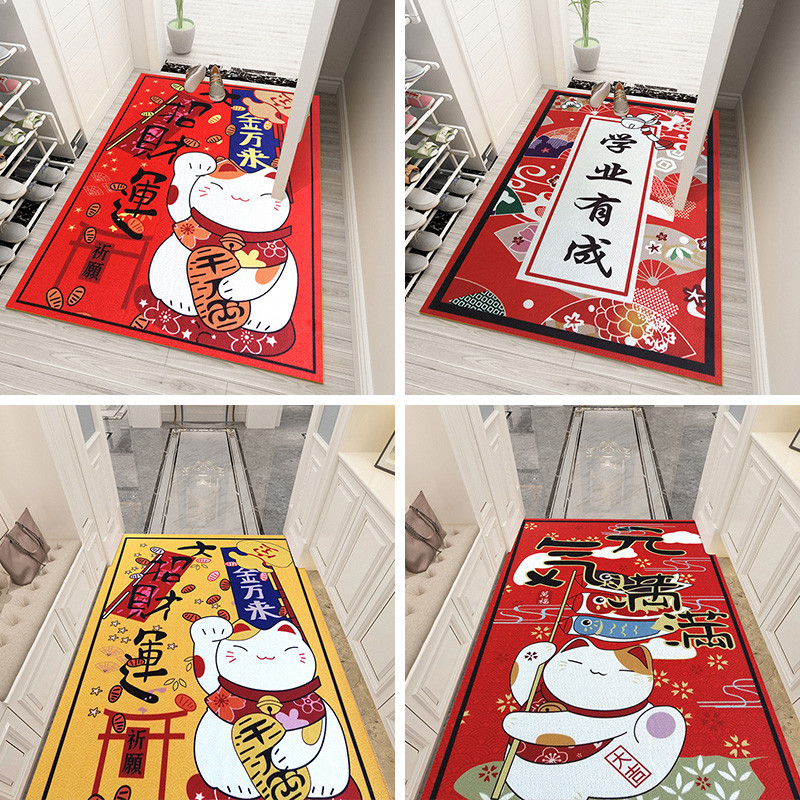 垫地毯家用喜庆口地垫玄关走廊卧室进防滑地毯_211_928_353_339
