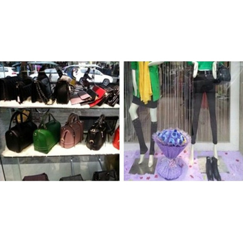 定制鞋店服装店橱窗白毛地毯货架中岛柜台地垫装饰垫定做飘窗阳台_2 定制短毛 银灰色